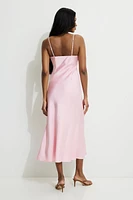 Sage Satin Maxi Dress