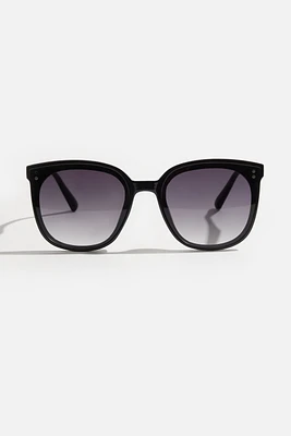 Lunettes de soleil « wayfarer » plates