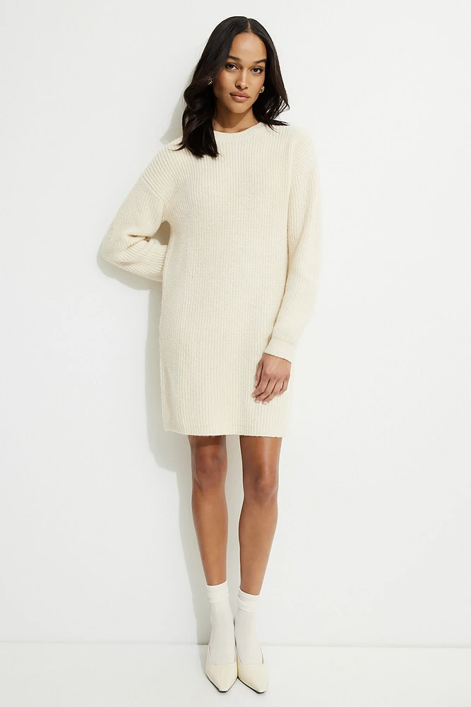 Minirobe côtelée en tricot