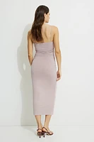 Ines Ruched Jersey Maxi Dress