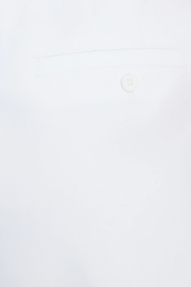 Pleated Straight Leg Pants