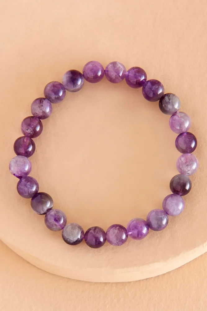 Shop the Shiny Amethyst Bracelet for Serenity and Growth