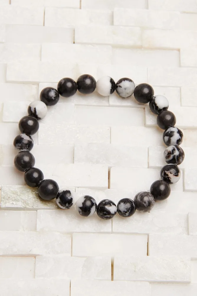 Shop the Shiny Zebra Jasper Bracelet for Grounding Energy