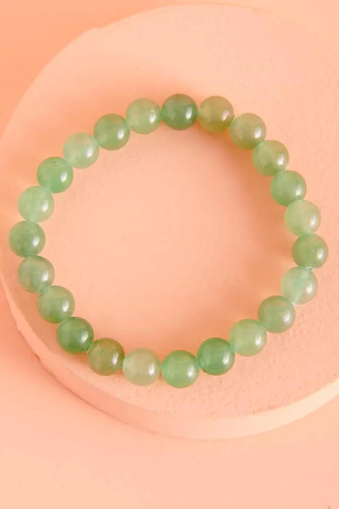 Shop the Shiny Green Aventurine Bracelet for Positivity and Luck