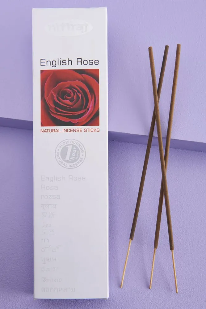 Nitiraj English Rose Incense for Floral & Relaxing Aromas | Shop Now