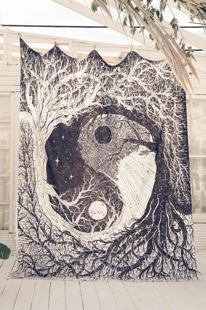 EBX Yin Yang Tree Large Tapestry