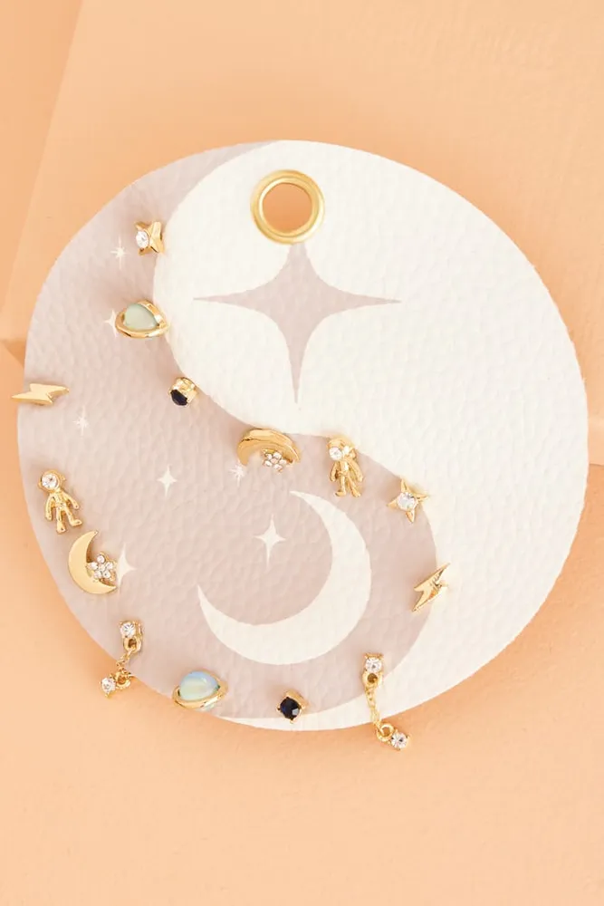 Cosmos Round Earring Set