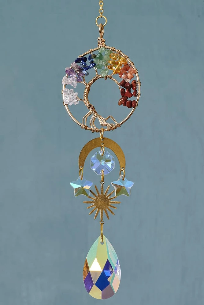 Tree of Life Crystal Suncatcher