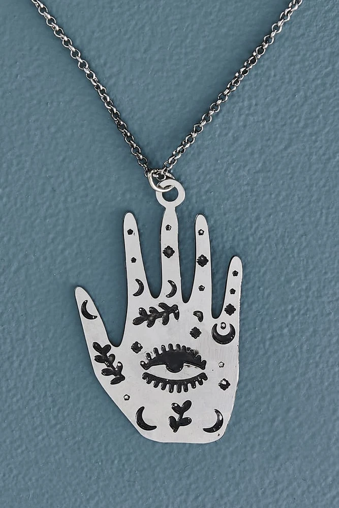 Seeing Eye Palm Necklace