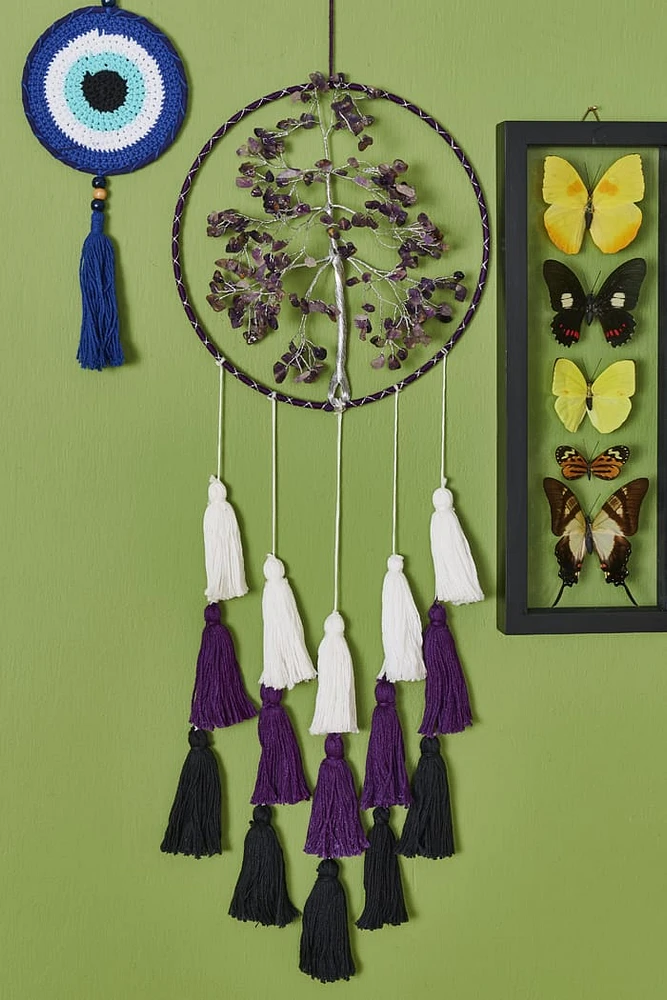 Amethyst Gem Tree Wall Hanging
