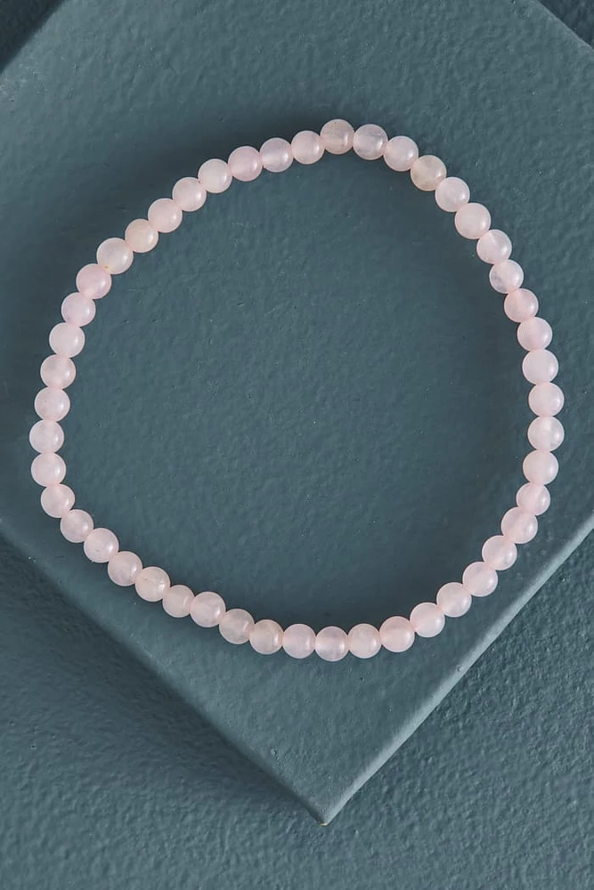 Rose Quartz Mini Bead Bracelet