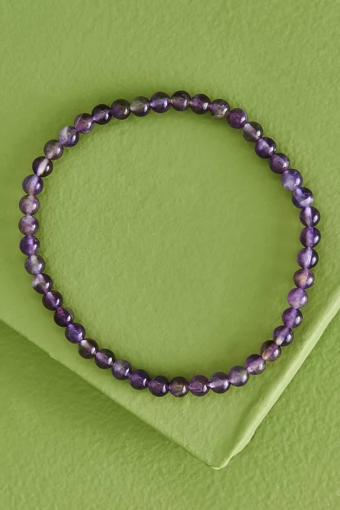 Amethyst Mini Bead Bracelet