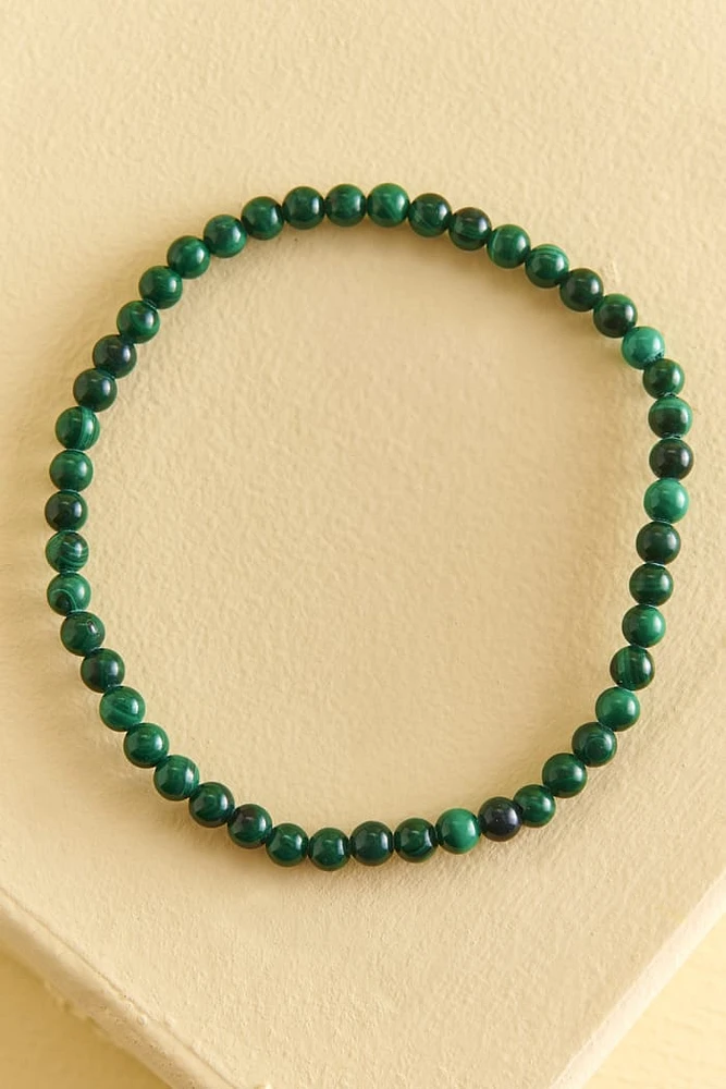 Malachite Mini Bead Bracelet