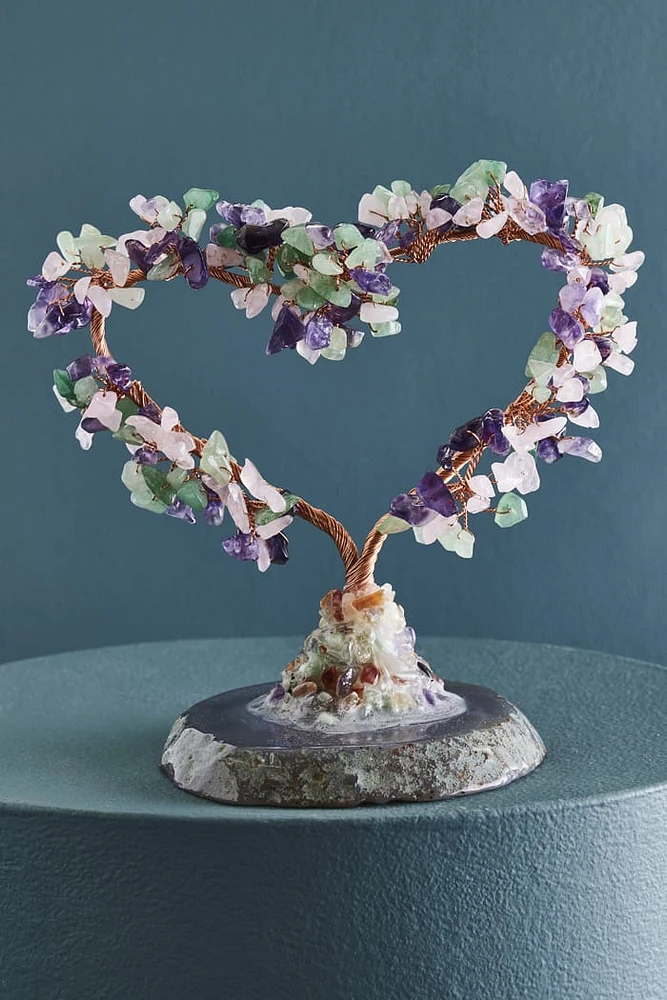 Multi Stone Gem Heart Tree