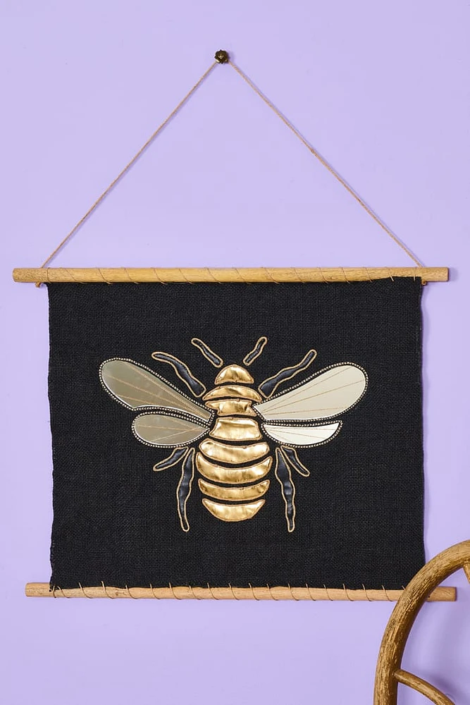 Decorate Naturally - Shop Jute boho Bee Wall Hanging
