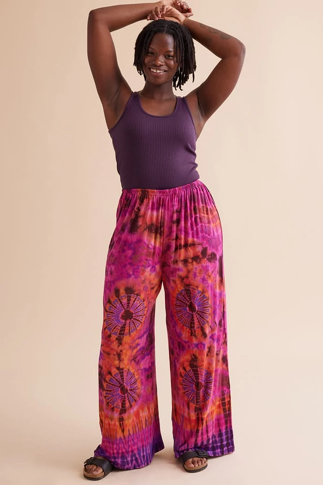 Ruby Artisan Tie Dye Wide Leg Pants