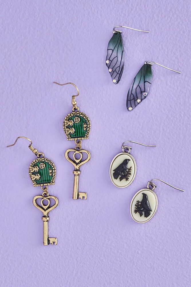 Raven Haven Earring Set