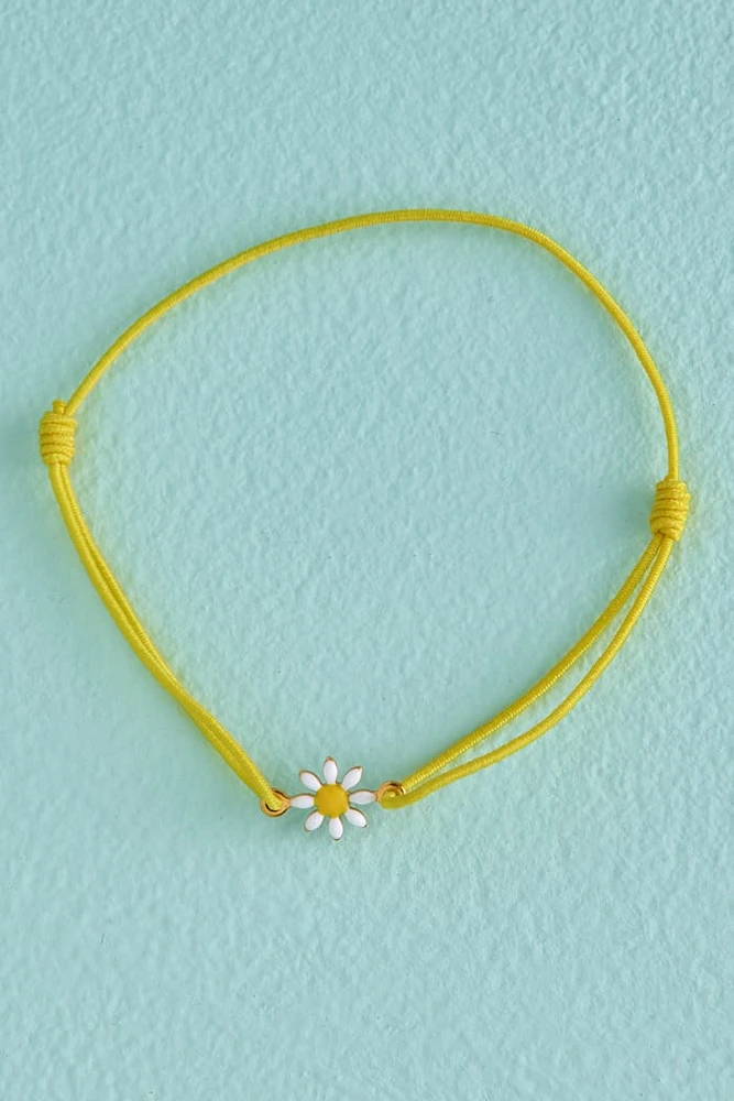 Yellow Daisy Rack Bracelet