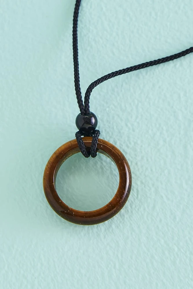 Tiger’s Eye Ring Necklace