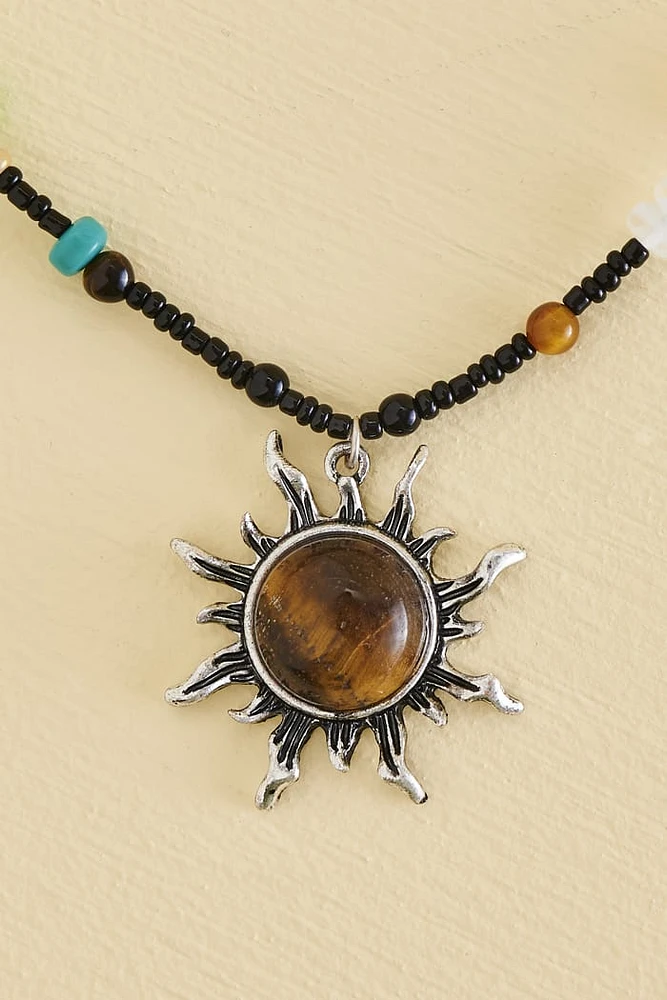 Add the Tiger’s Eye Sunburst Necklace to Your Collection Today
