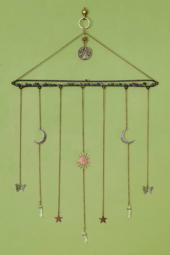 Multi Stone Tree of Life Crystal Mobile