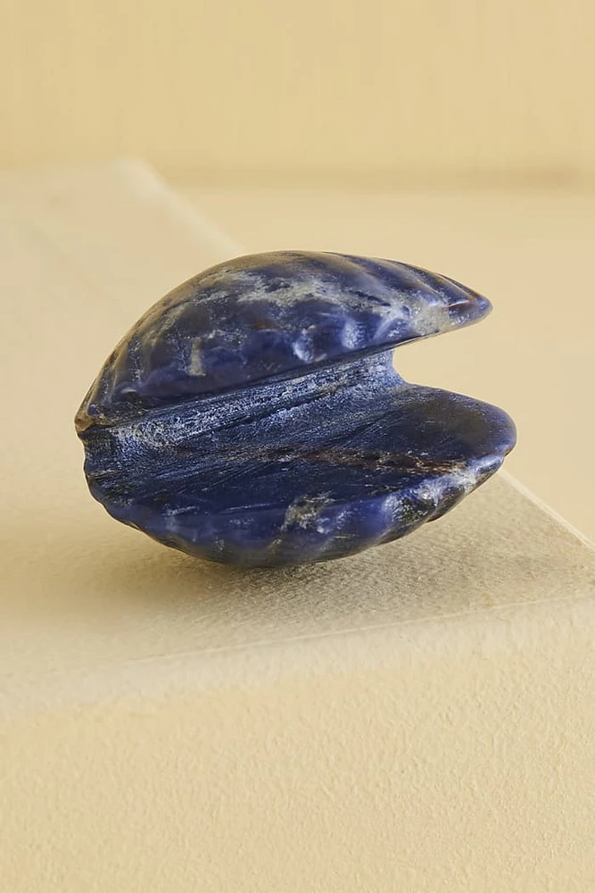 Sodalite Shell Figurine