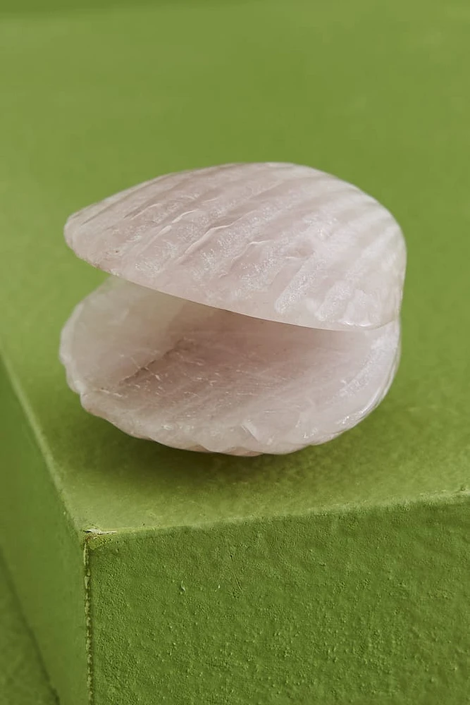 Rose Quartz Shell Figurine