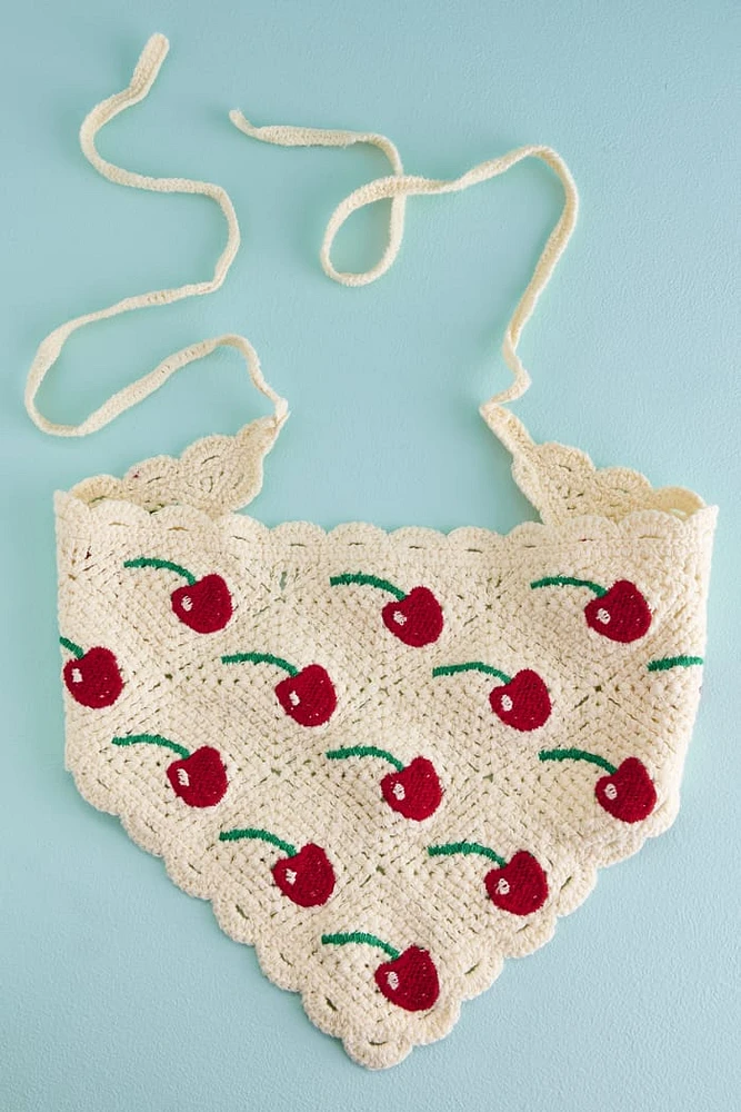 Red Cherry Hair Scarf