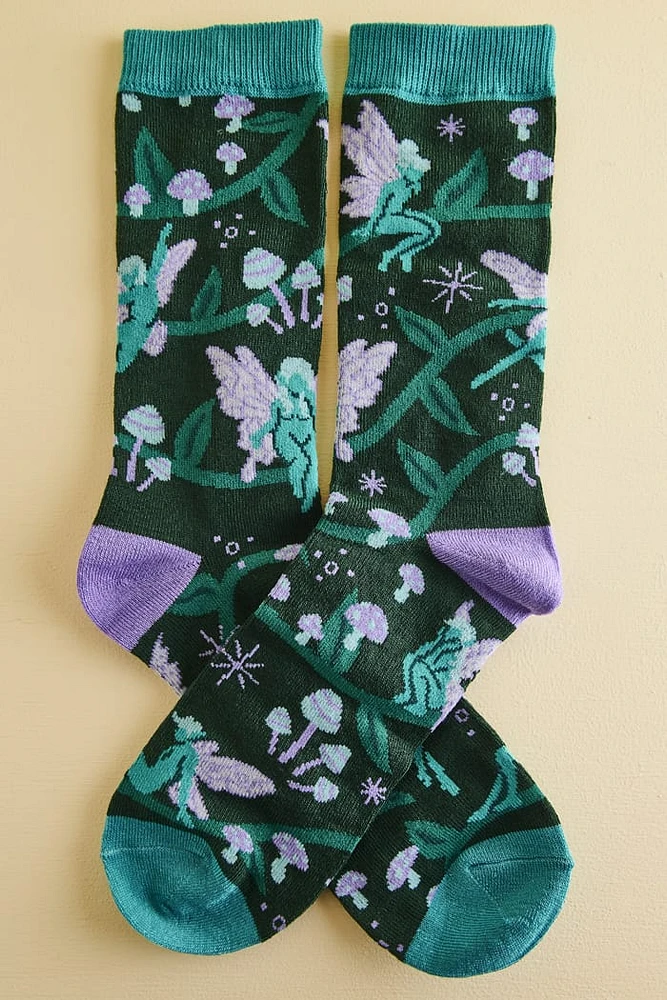Add a Magical Touch - Shop boho Fairy Forest Socks Now