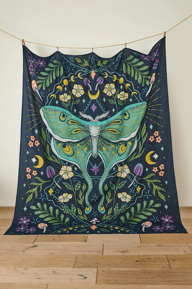 EBX Enchanted Moth LG Tapestry