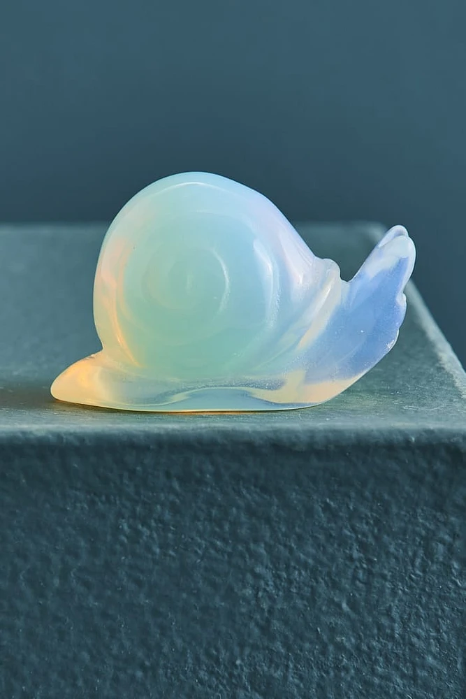 Opalite Snail Figurine