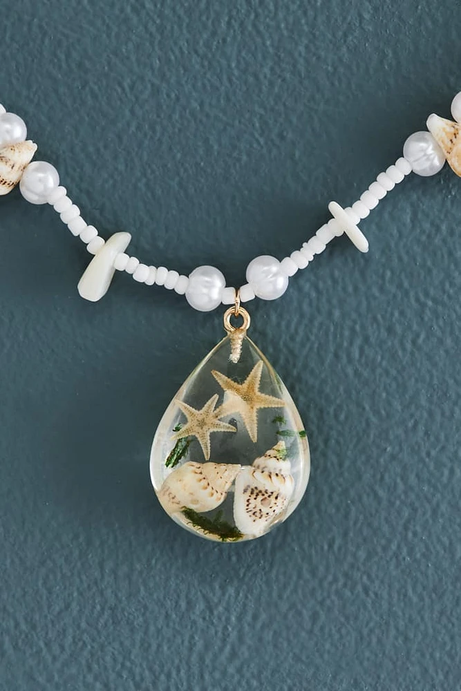 Sea Life Resin Shell Necklace
