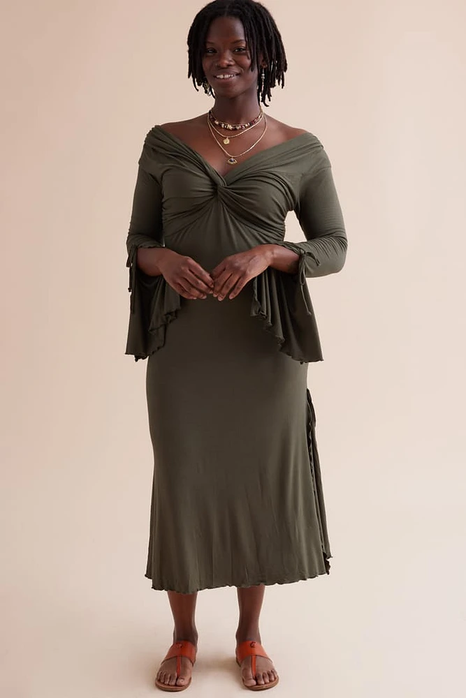 Bohemian Beauty - Willow Twist Front Maxi Dress Shop Now!