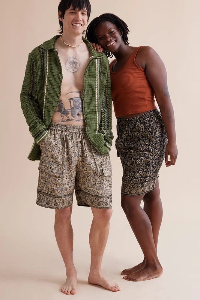 Two-Tone Reversible Cargo Shorts