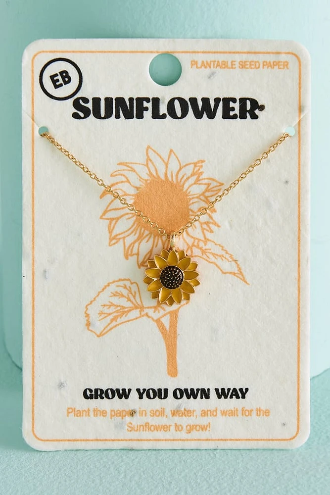 Shine Bright - Shop Sunflower Seed Paper Necklace Set