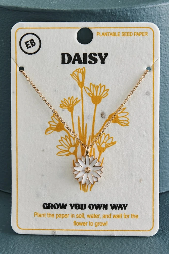 Bloom Boldly - Shop Daisy Seed Paper Necklace Set