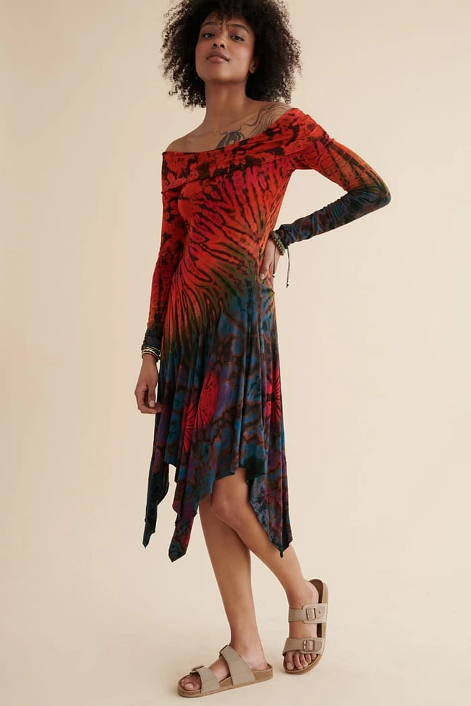 Express Yourself with Rainbow Artisan Tie Dye Fairy Dress - Shop Now