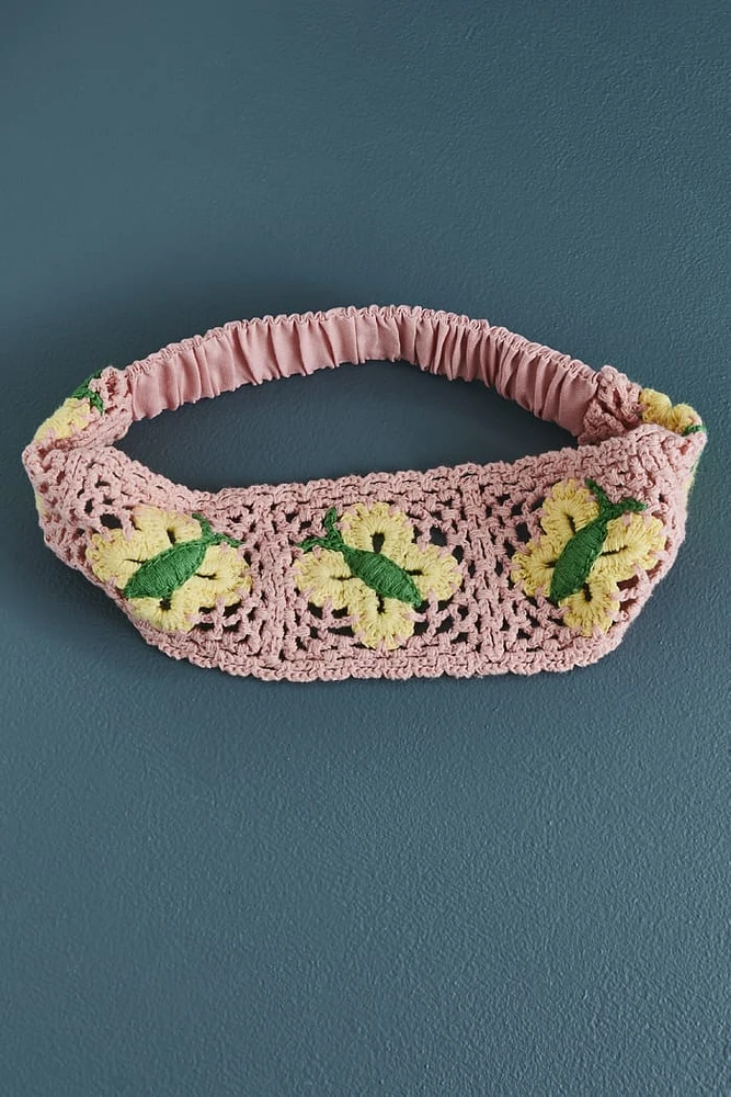 Pastel Butterfly Craft Square Headband
