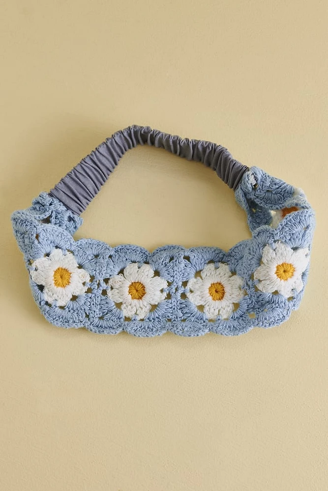 Pastel Daisy Fabric Headband
