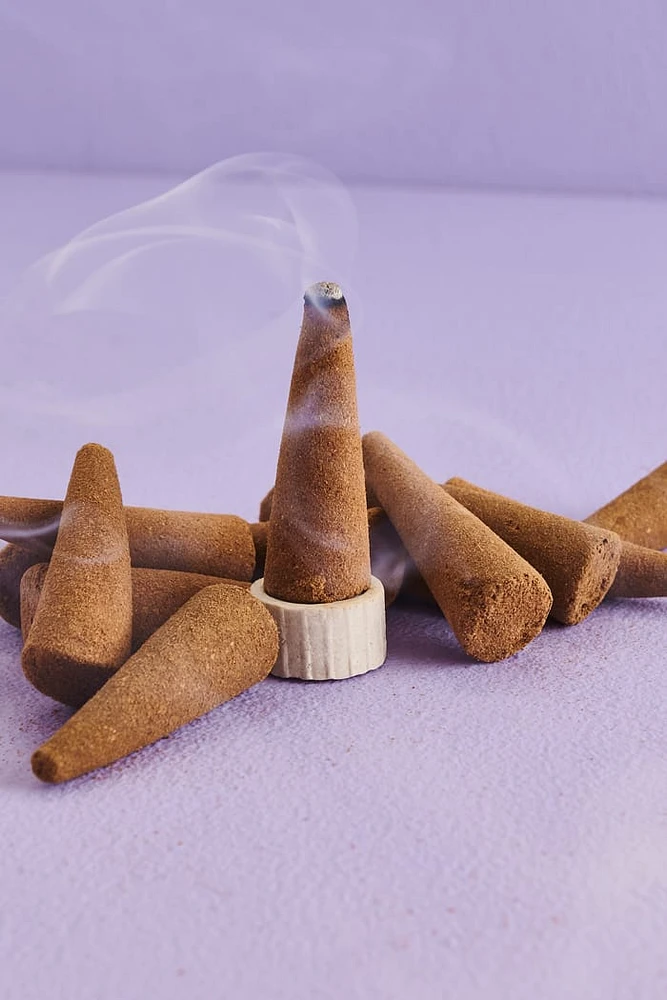 Patchouli Organic Goodness Incense Cone and Burner Set