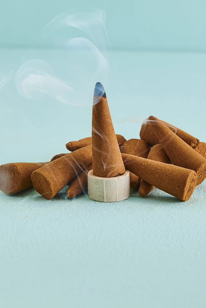 Sandalwood Organic Goodness Incense Cone and Burner Set