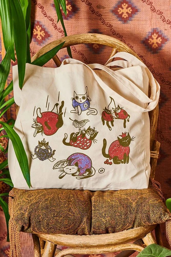 EBX Fruit Cats Tote Bag