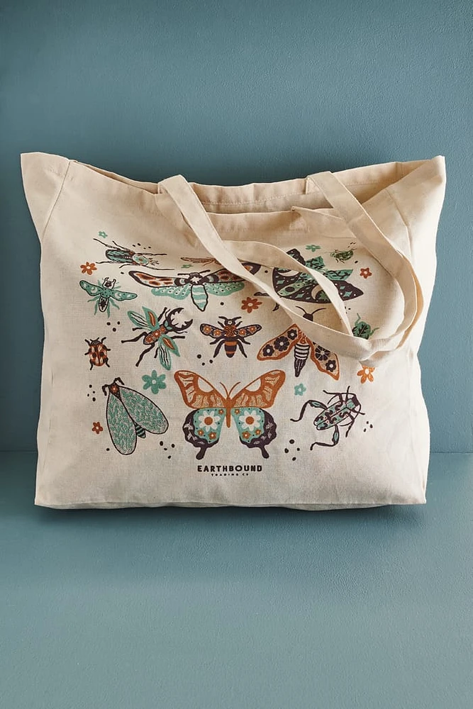 EBX Floral Insects Tote Bag