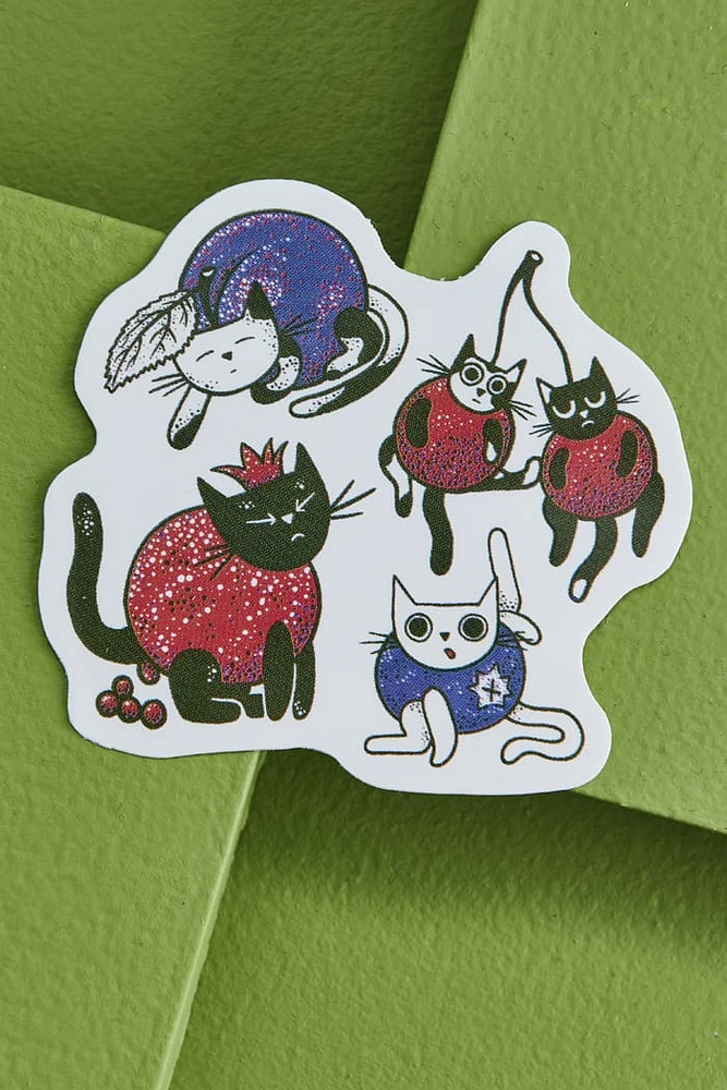 EBX Fruit Cats Sticker