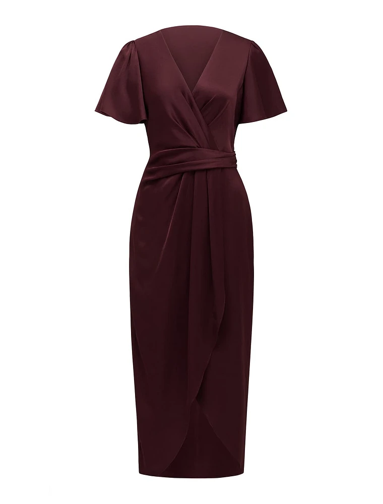 Estelle Petite Flutter Sleeve Dress