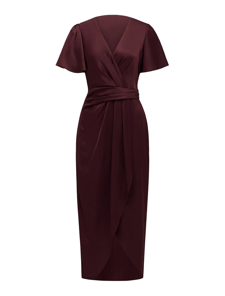 Estelle Petite Flutter Sleeve Dress