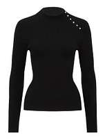 Athena Button Detail Knit Top