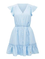 Rahnee Frill Hem Mini Dress