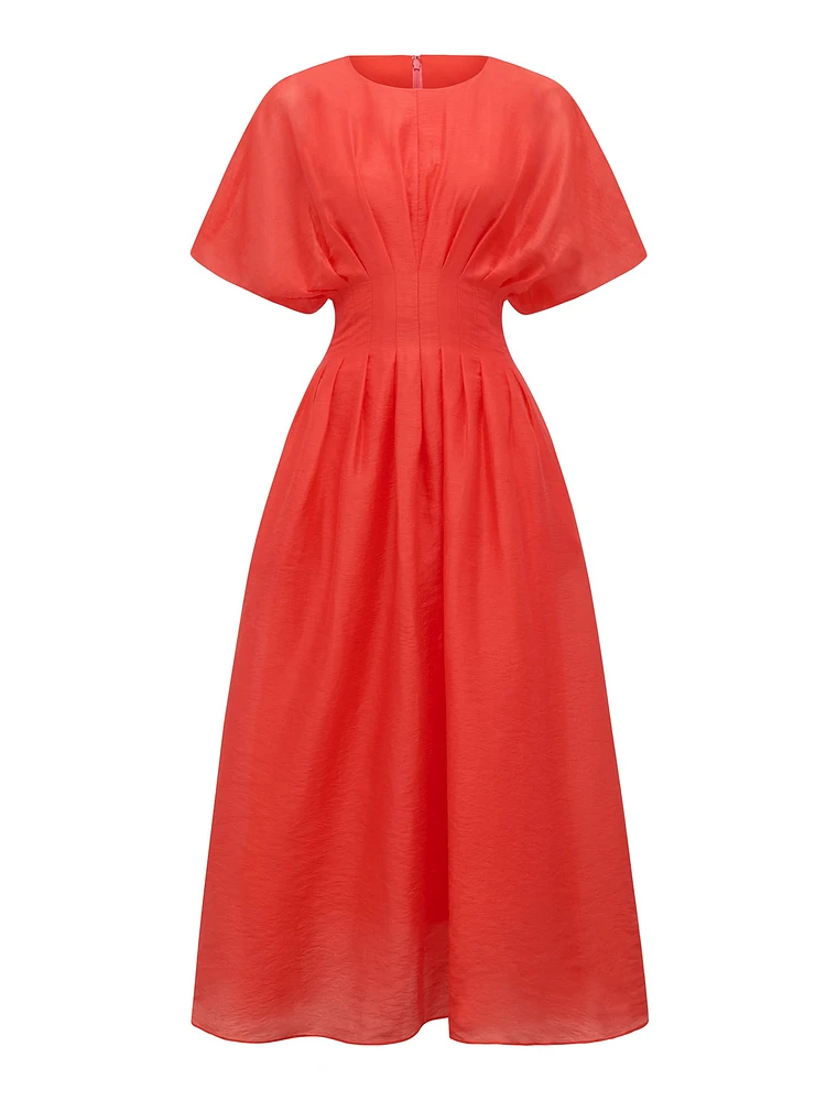 Eve Seam Detail Midi Dress