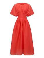 Eve Seam Detail Midi Dress